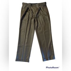 Brown Dress Pants 38x31 Ankle Cuff